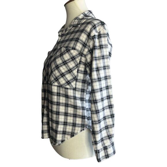Zara Girls Plaid Long Sleeved Button Up Shirt - Picture 2 of 7
